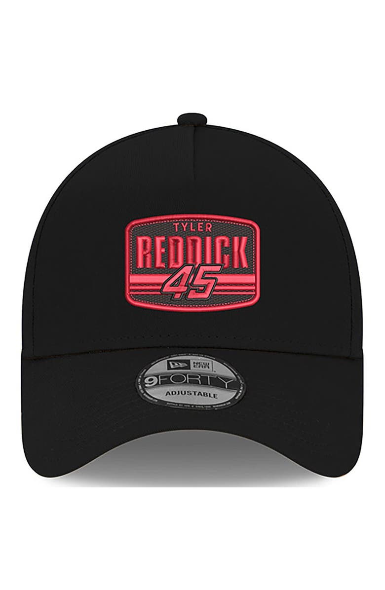 New Era Men's New Era Black Tyler Reddick  9FORTY A-Frame Patch Adjustable Hat, Alternate, color, Black