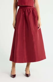 SUGARLIPS Hestia Caryn Taffeta Maxi Skirt