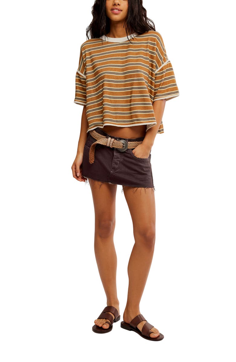 Free People Clean Rugby Stripe Cotton Top, Alternate, color,