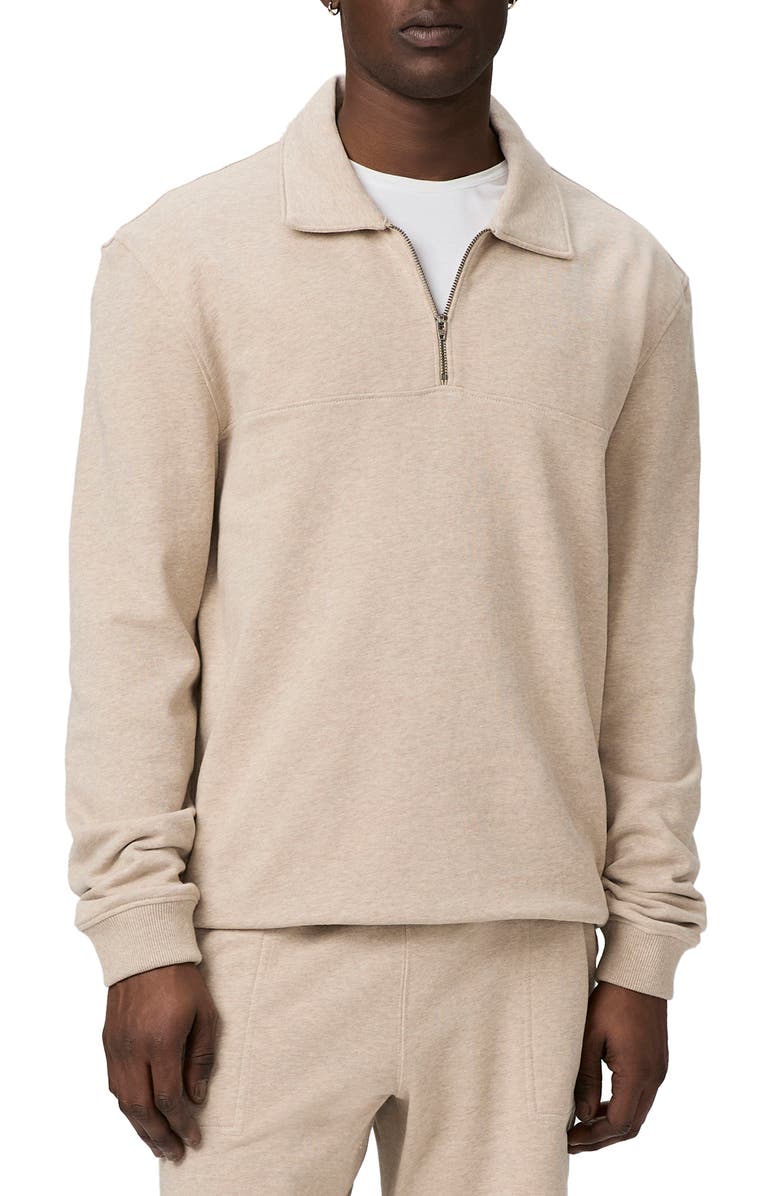 PAIGE Davion Quarter Zip Pullover, Main, color, 