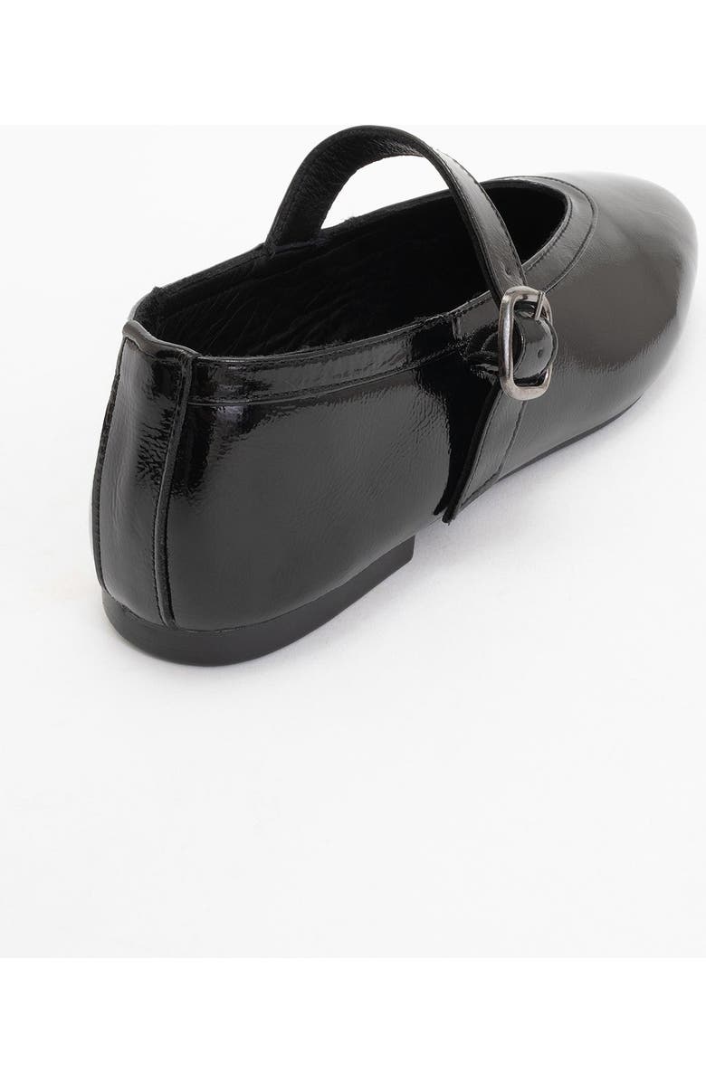 Forever & Always Shoes Matilda Leather Mary Jane Flats, Alternate, color, Black Patent Leather