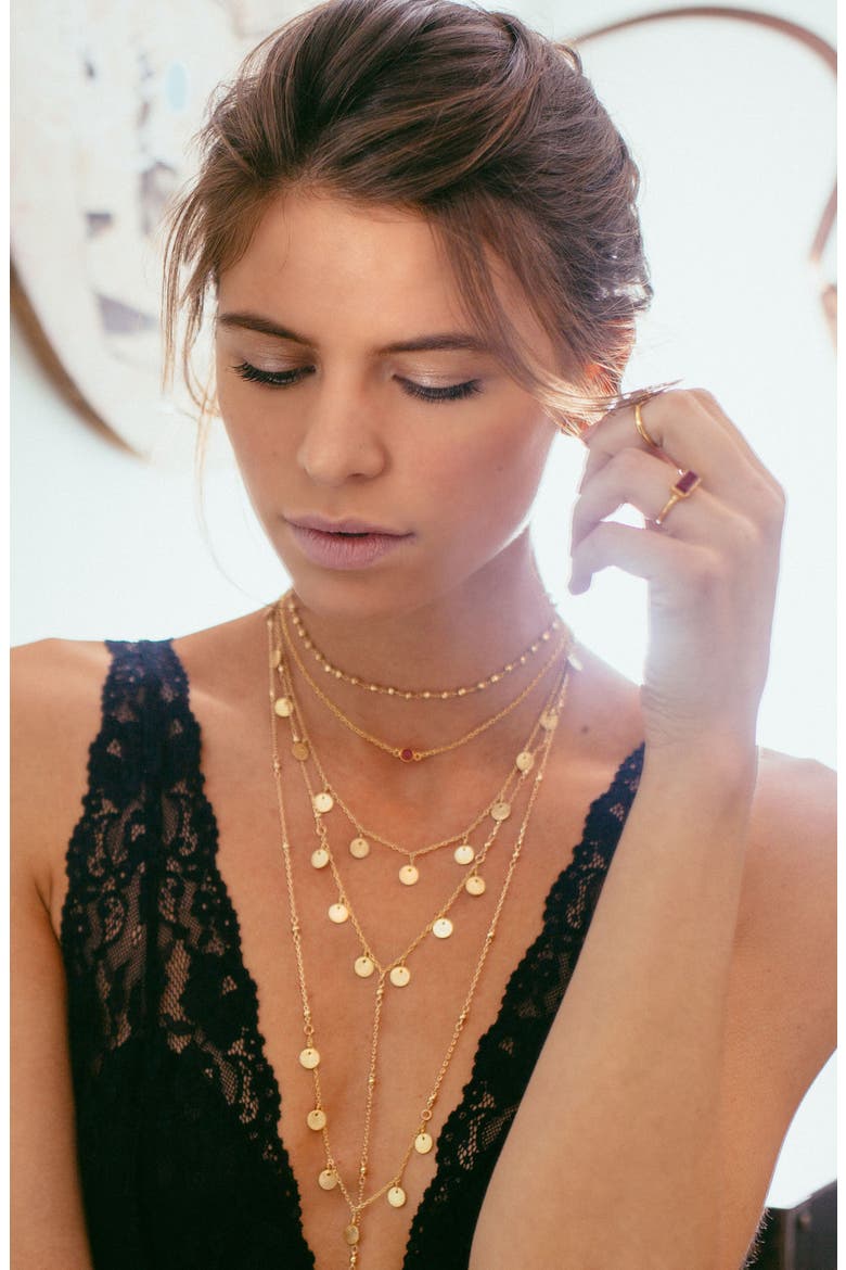 Night/Day Lariat Necklace, Alternate, color, GOLD