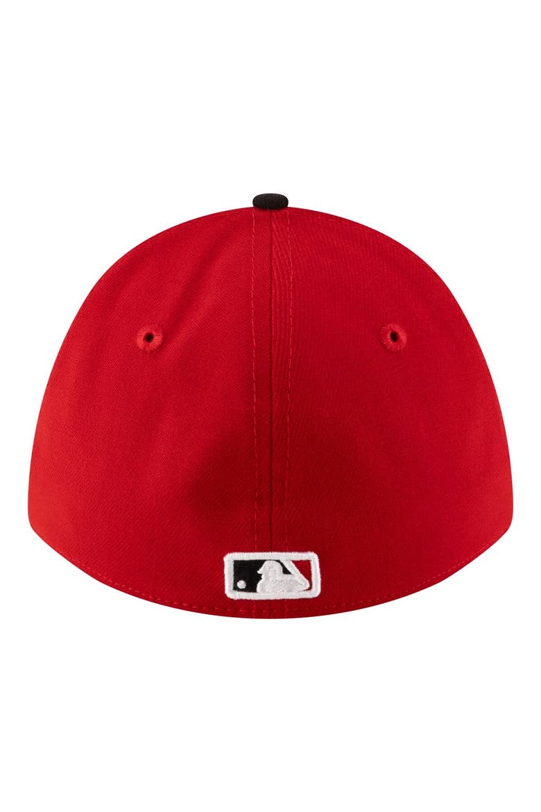 Men's New Era  Red Cincinnati Reds Player Replica 39THIRTY M-Crown Flex Hat, Alternate, color, Red