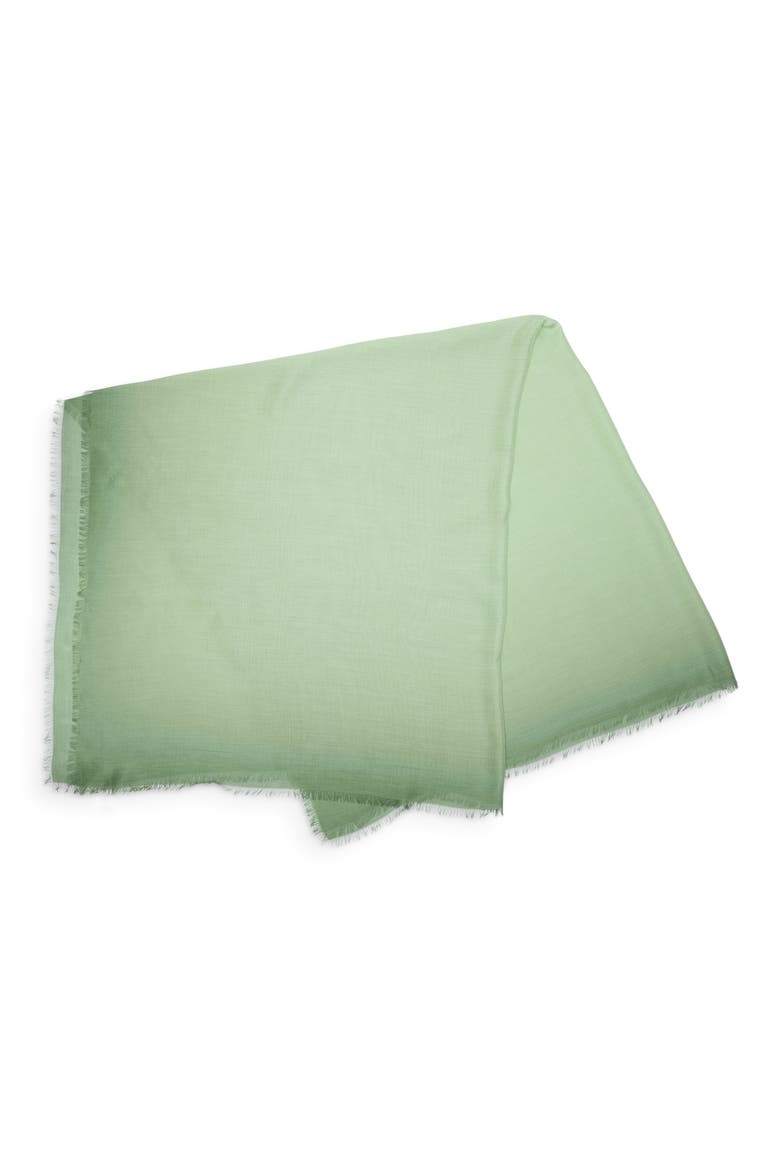 Ombré Scarf, Alternate, color, GREEN OMBRE