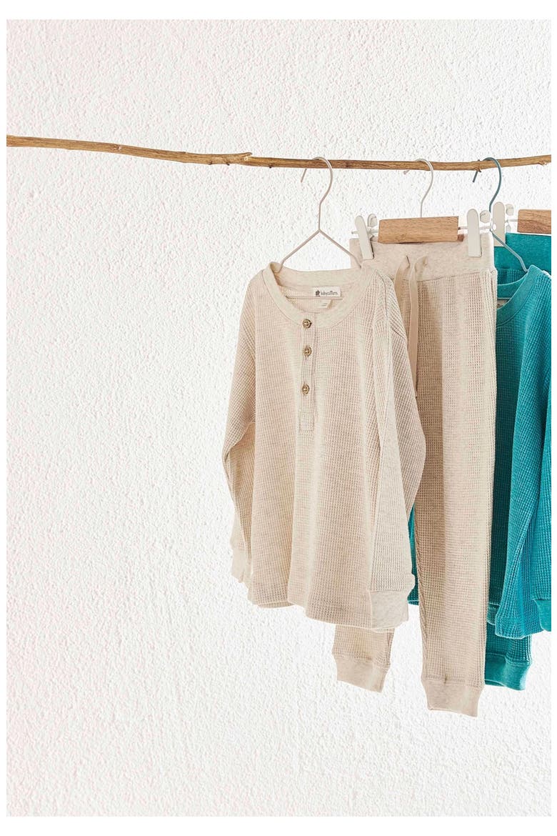 T-Shirt Riley Pima Waffle, Main, color, BEIGE
