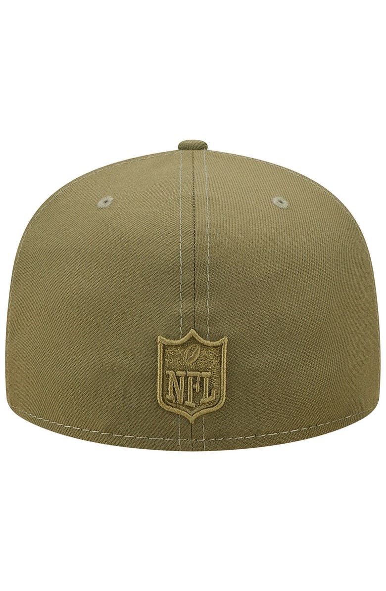 New Era Men's New Era Olive Baltimore Ravens Color Pack 59FIFTY Fitted Hat, Alternate, color, 