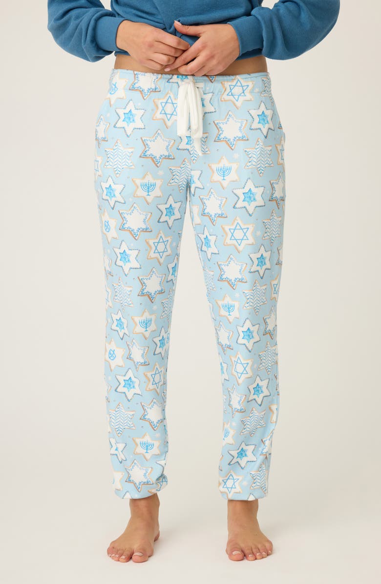 PJ Salvage You Had me at Shalom Pajama Pants, Main, color, Light Sky