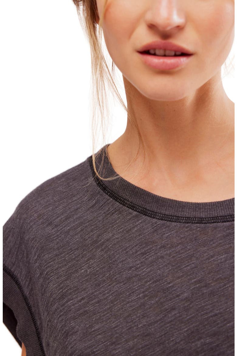 FP Movement My Tee Time Open Back T-Shirt, Alternate, color, BLACK