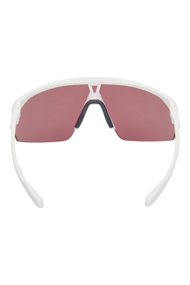 00mm Shield Sunglasses, Alternate, color, WHITE / MIRROR VIOLET