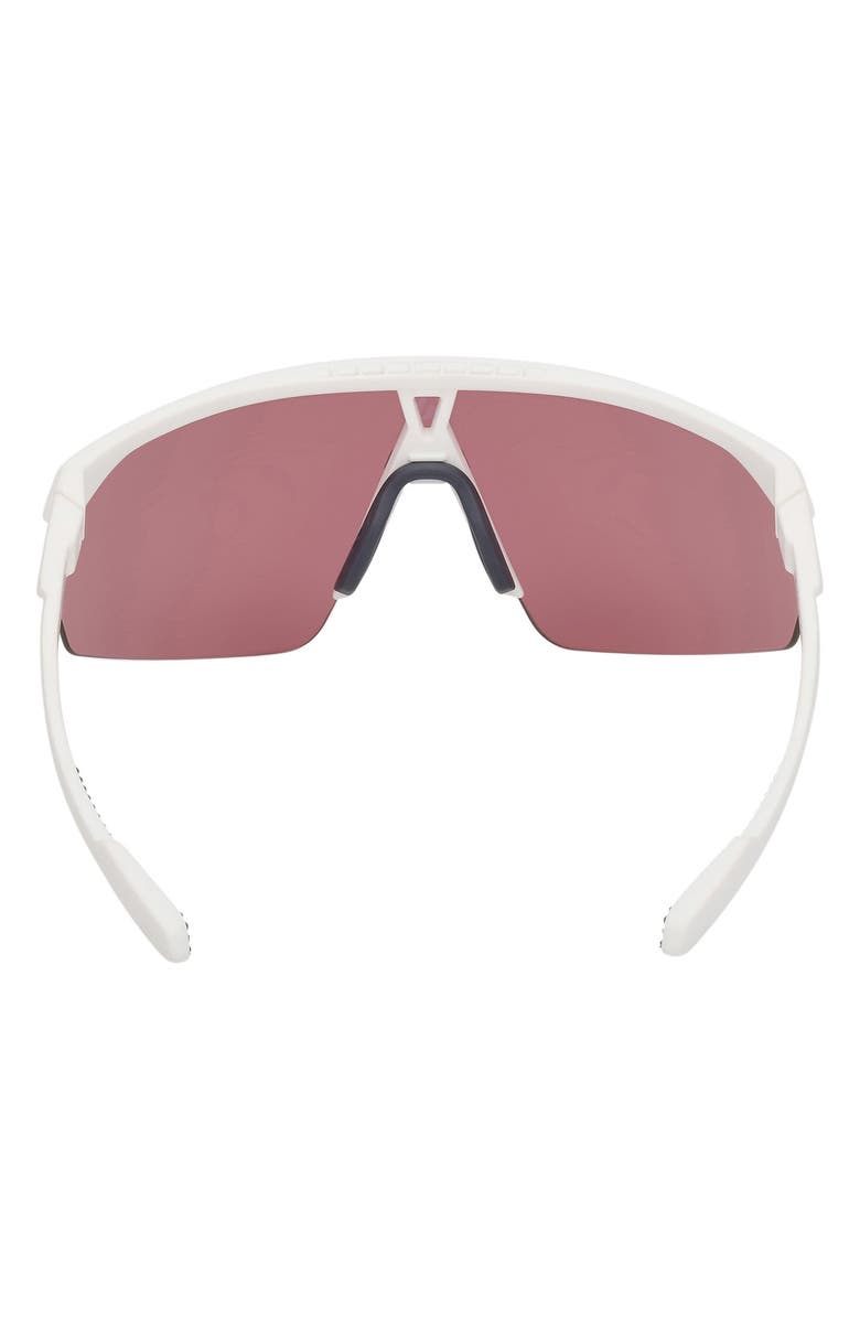 adidas 00mm Shield Sunglasses, Alternate, color, White / Mirror Violet