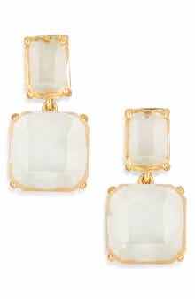 NORDSTROM RACK Double Stone Drop Earrings