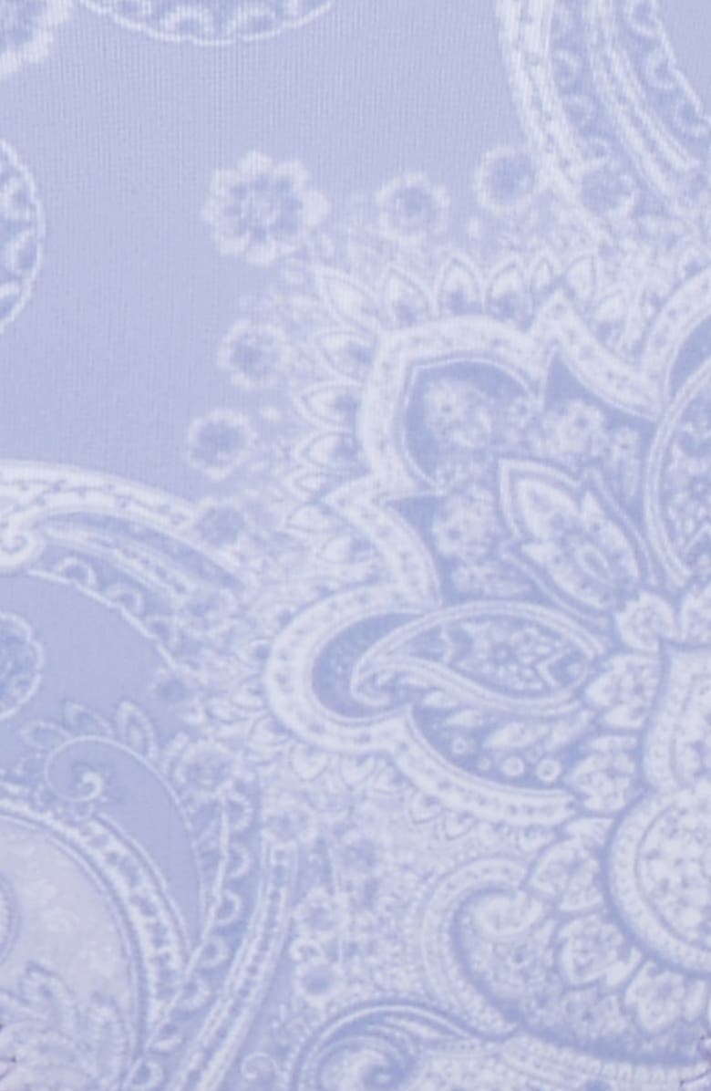 HOUSE OF CB Capri Paisley High Leg Bikini Bottoms, Alternate, color, Lavender Paisley