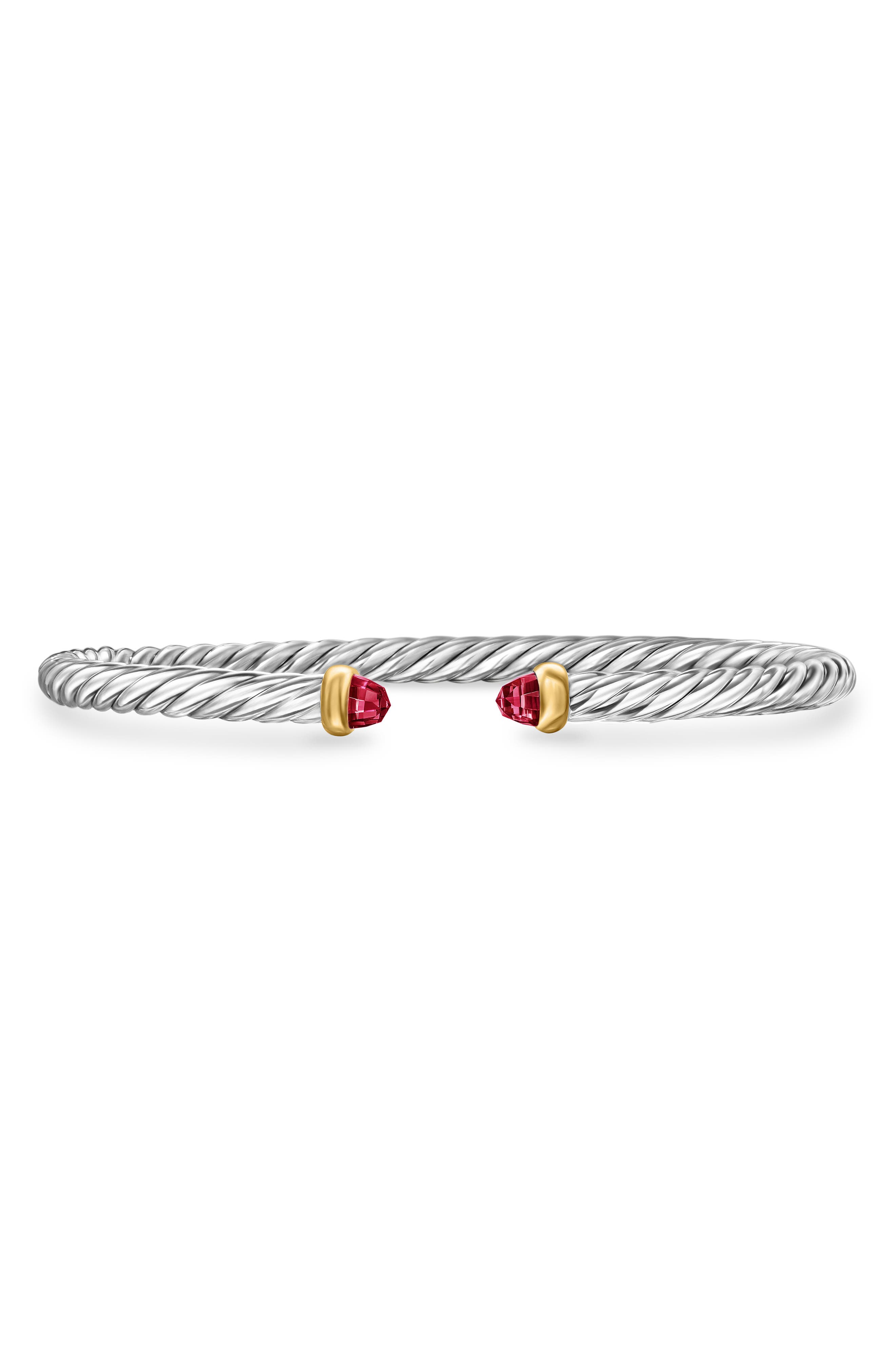 STERLING SILVER/ GOLD/ GARNET