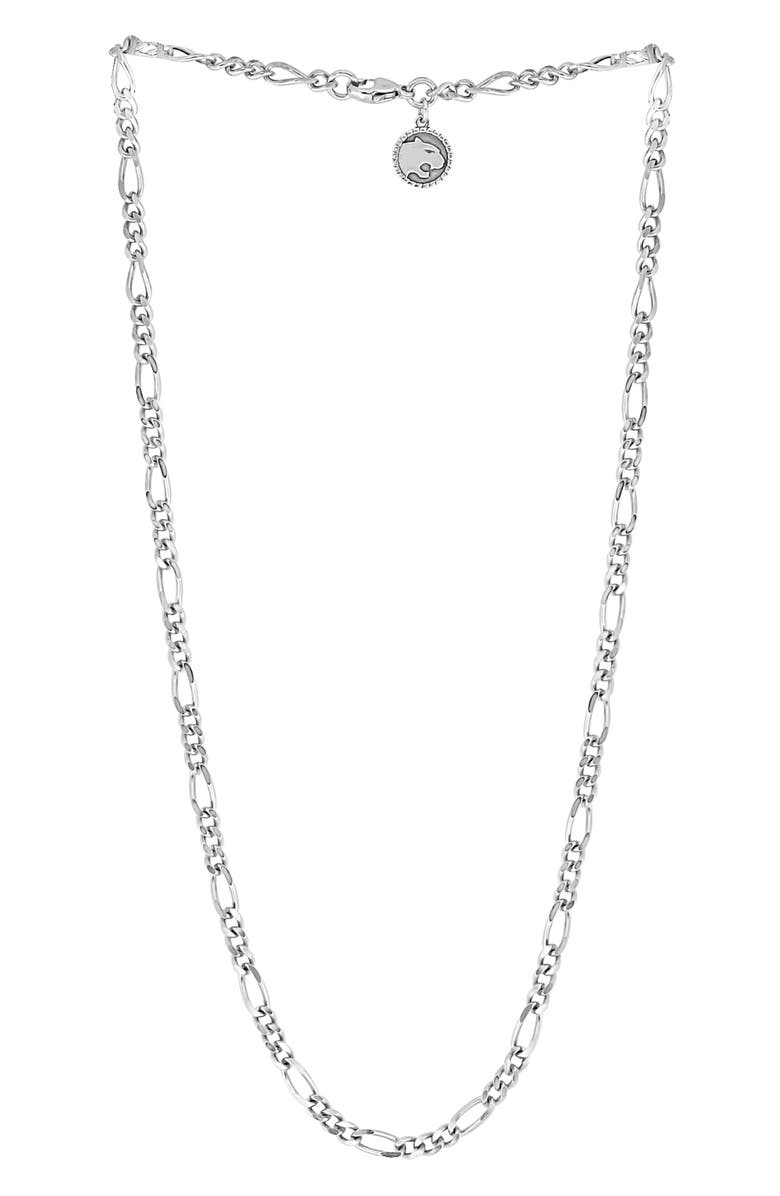 EFFY Sterling Silver 22" Figaro Chain Necklace, Alternate, color, White