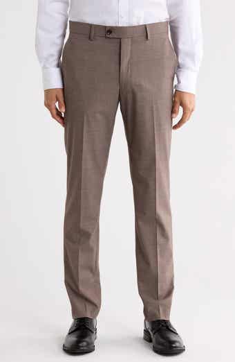 Slim Fit Tonal Pane Dress Pants
