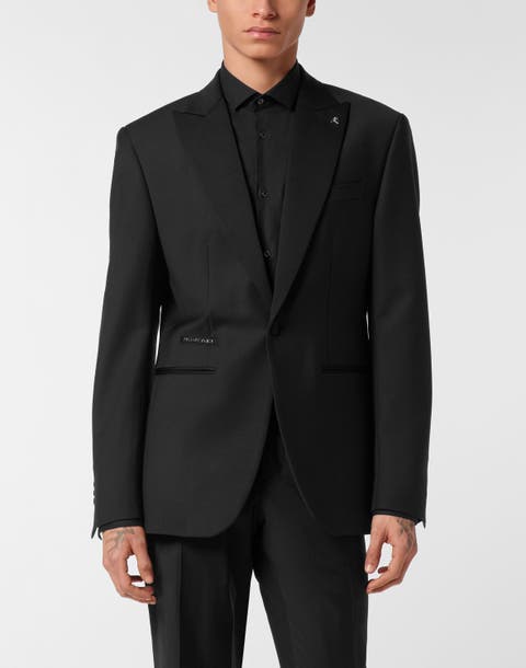 One-Button Blazer Slim Fit Teddy Men