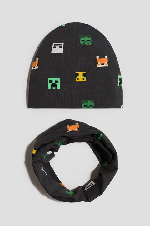 2-piece Beanie And Tube Scarf Set