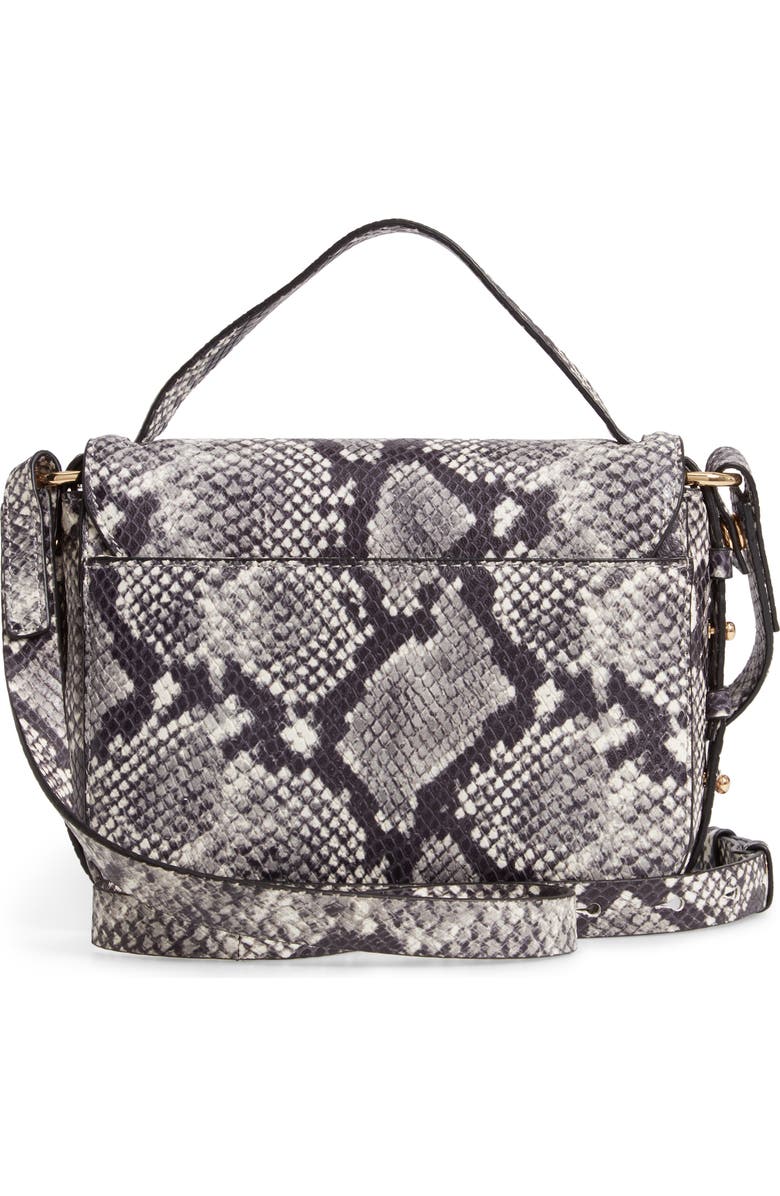 J.Crew Harper Snake Embossed Leather Crossbody Bag, Alternate, color,
