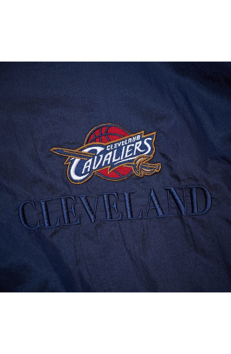 Mitchell & Ness Unisex Mitchell & Ness Navy Cleveland Cavaliers Hardwood Classics Team OG 3.0 Anorak Half-Zip Windbreaker Jacket, Alternate, color,