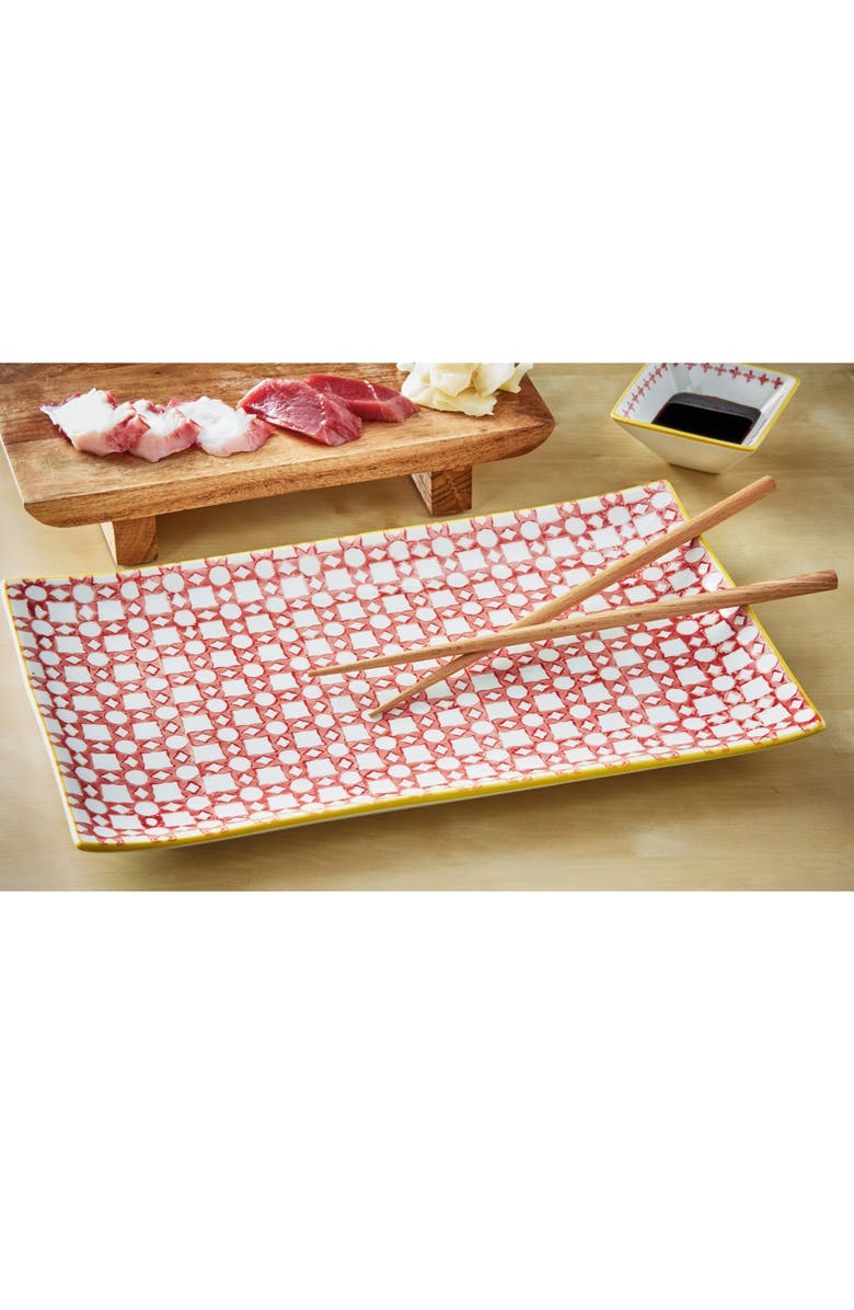 tag Kanto Platter Orange Stoneware Everyday, Alternate, color, Orange