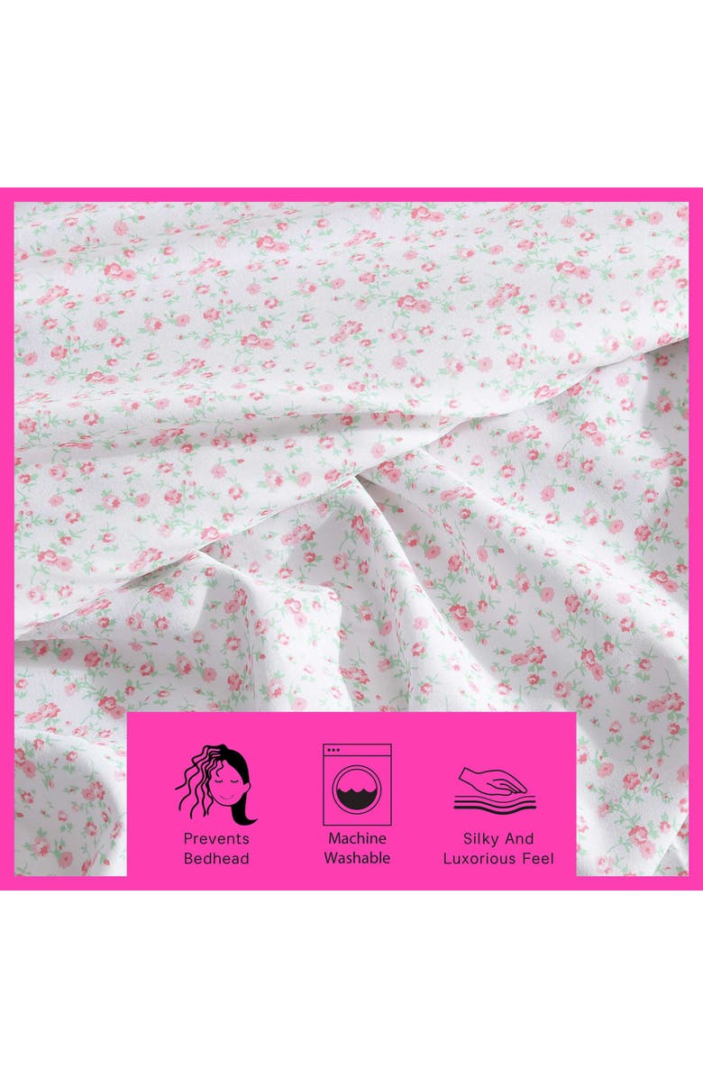 Betsey Johnson Whimsical Floral Sheet Set, Alternate, color, Pastel Multi