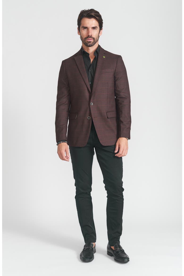 Plaid Print Wool Blend Sport Coat, Alternate, color, BROWN