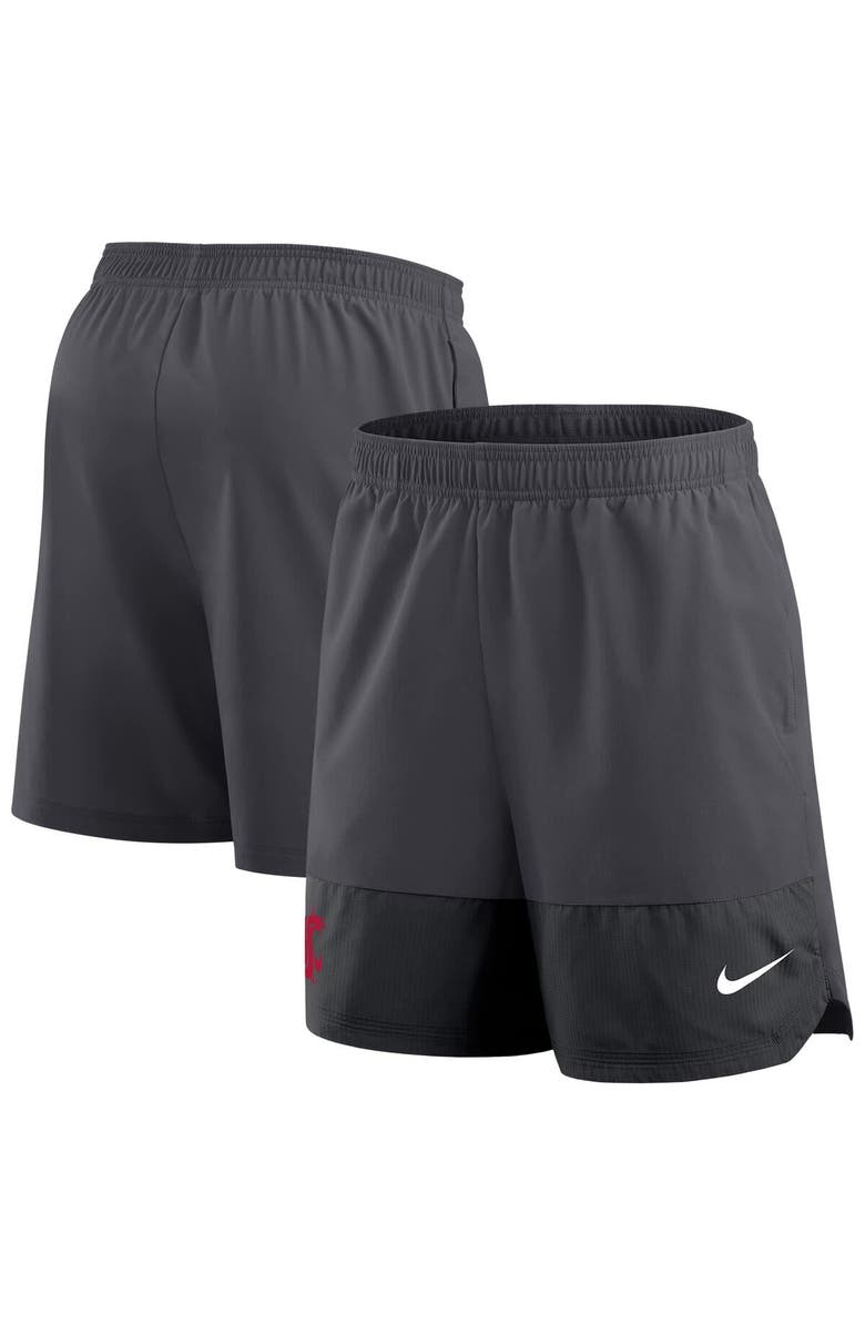 Nike Men's Nike Anthracite Washington State Cougars 2025 Sideline Performance Shorts, Alternate, color, Anthracite