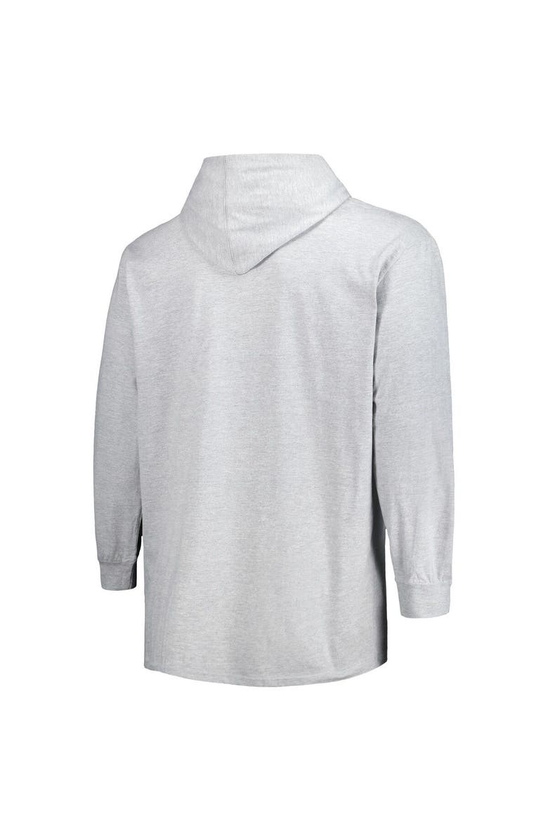 FANATICS Men's Fanatics Branded Heather Gray Golden State Warriors Big & Tall Pullover Hoodie, Alternate, color, Heather Gray