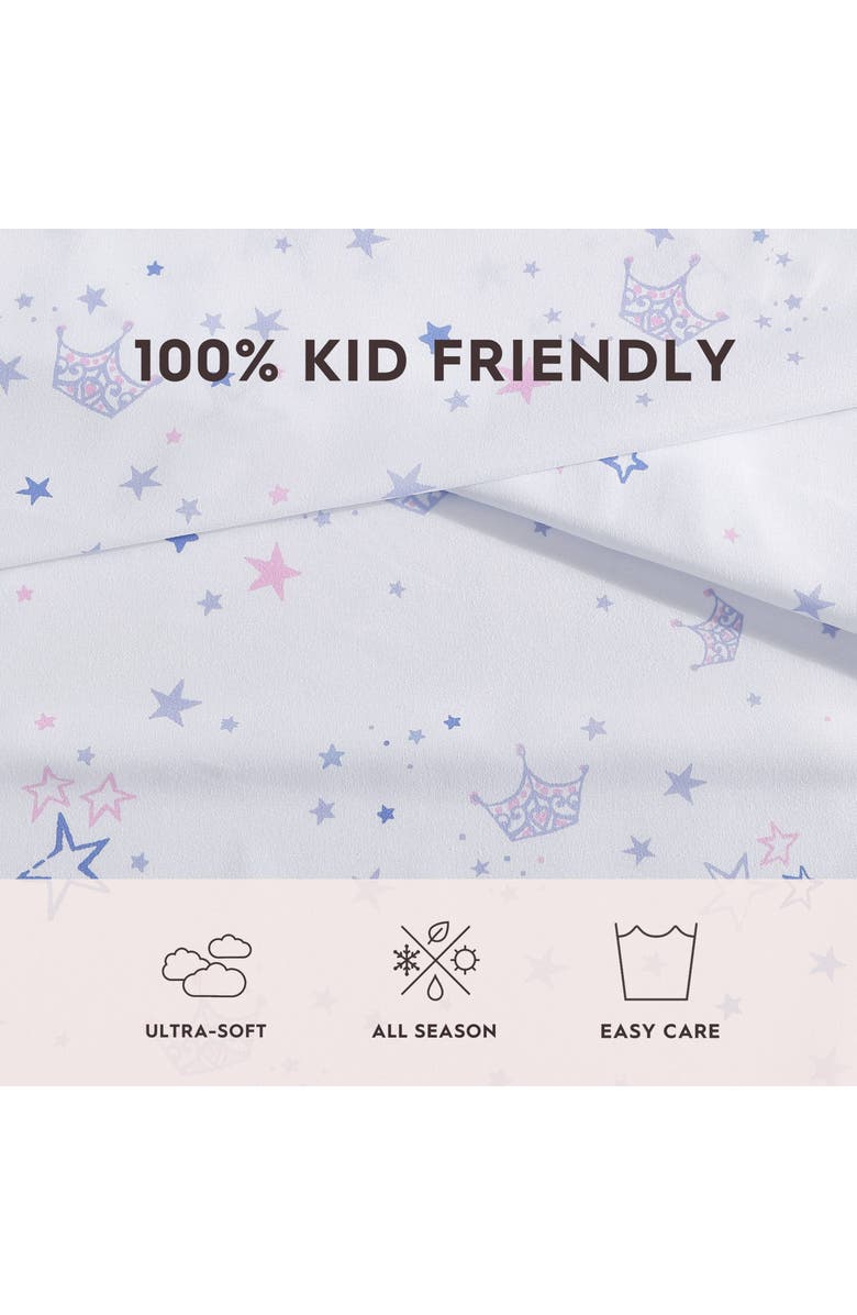 Laura Ashley Dancing Stars Print Sheet Set, Alternate, color, Pastel Purple