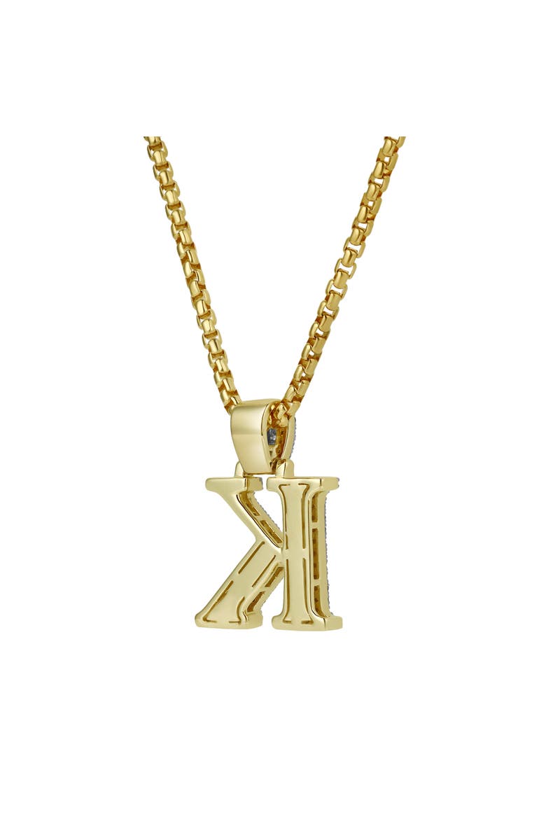 K Initial Diamond Pendant 10K Yellow Gold - 0.81 Carats, Alternate, color, 10K Yellow Gold
