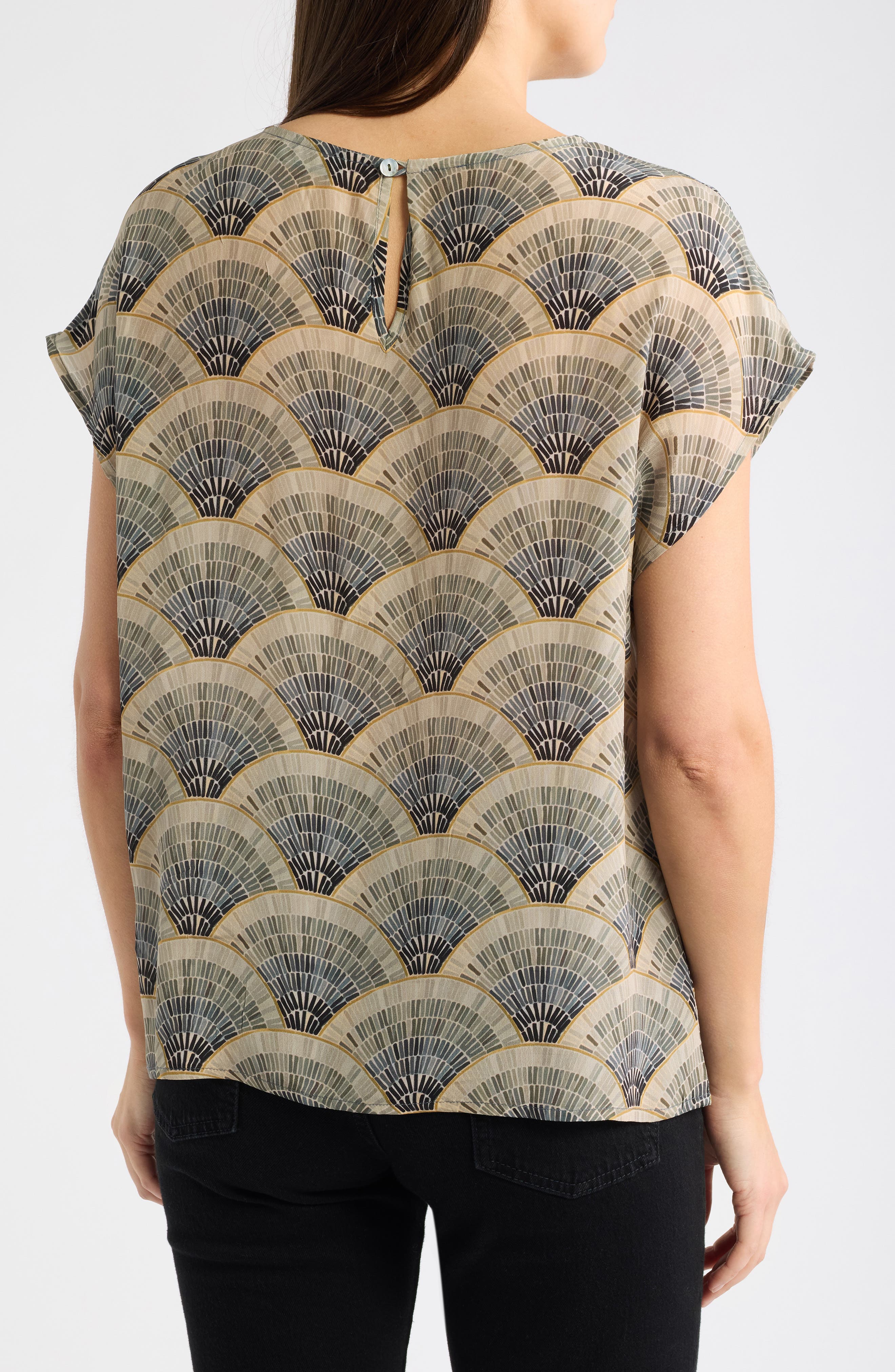 APNY Print Cap Sleeve Shell (Women) | Nordstrom