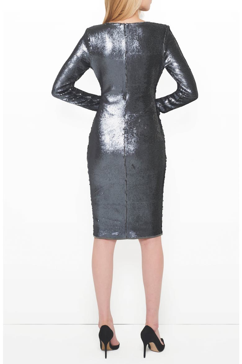 Lullaby Sequin Dress, Alternate, color, Gunmetal Sequin
