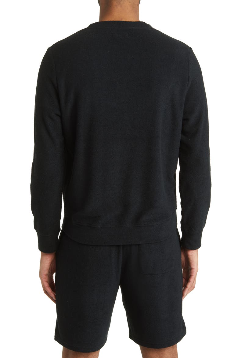 Coen Brushed Terry Cloth Crewneck Sweatshirt, Alternate, color, TAR