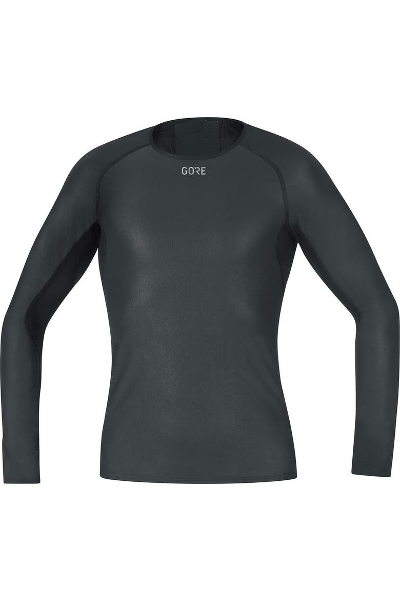 Windstopper Base Layer Long Sleeve Shirt - Men's, Main, color, Black