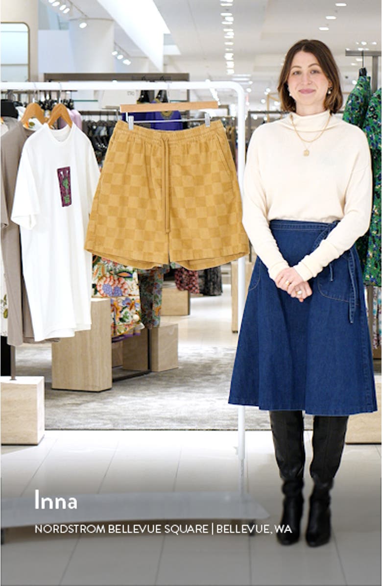 Range Checkerboard Cotton Corduroy Shorts, sales video thumbnail