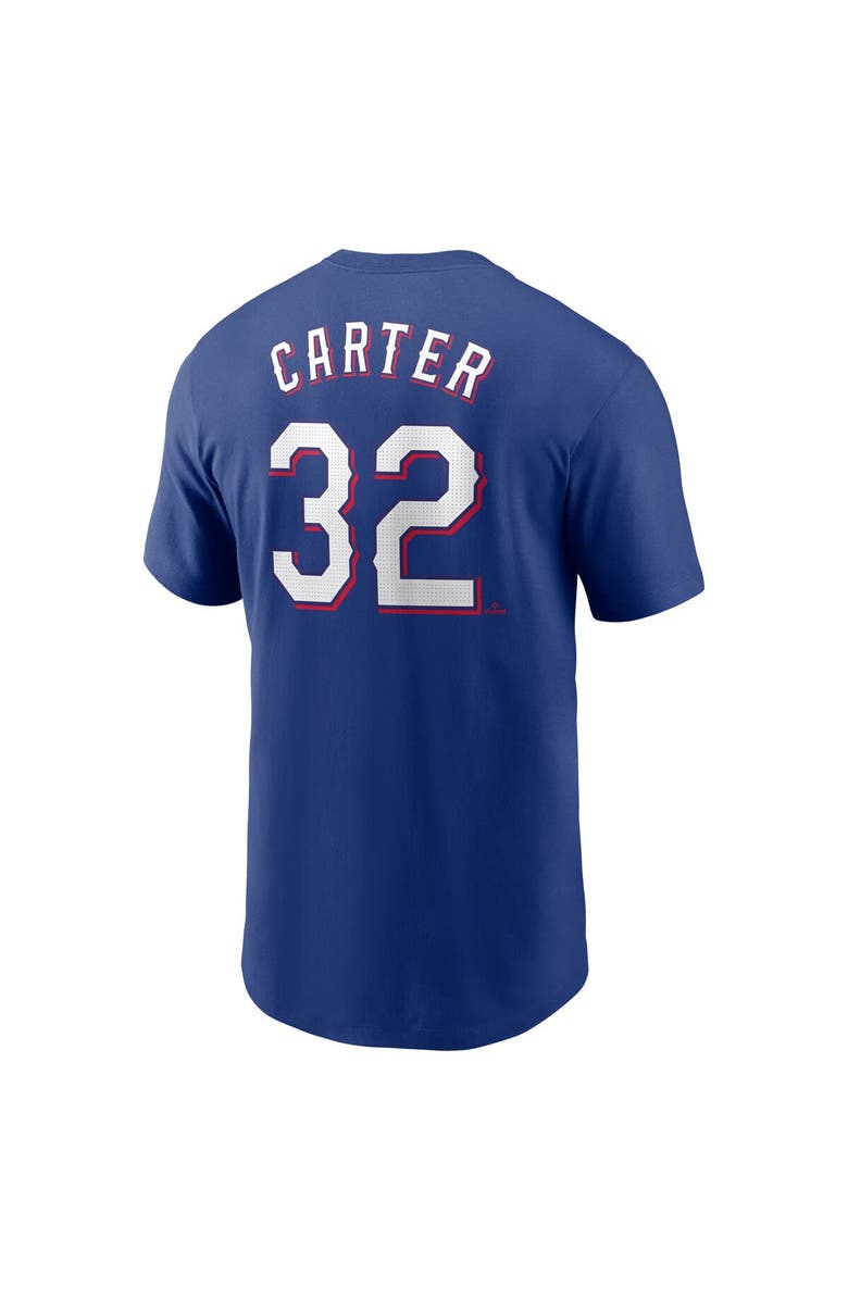 Nike Men's Nike Evan Carter Royal Texas Rangers Fuse Name & Number T-Shirt, Alternate, color, Royal