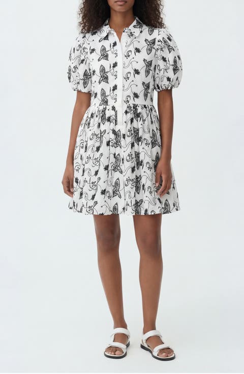 The Sundown Print Puff Sleeve Dress