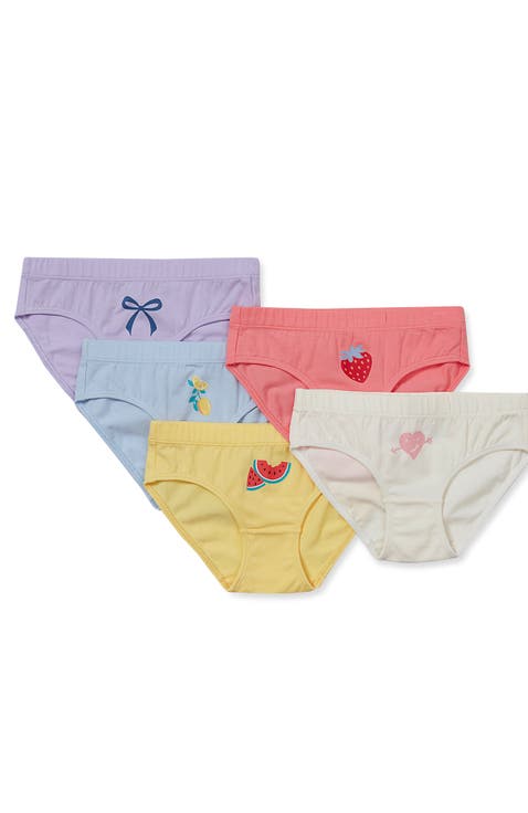 Girls Hipster Underwear Panties 5 Pack