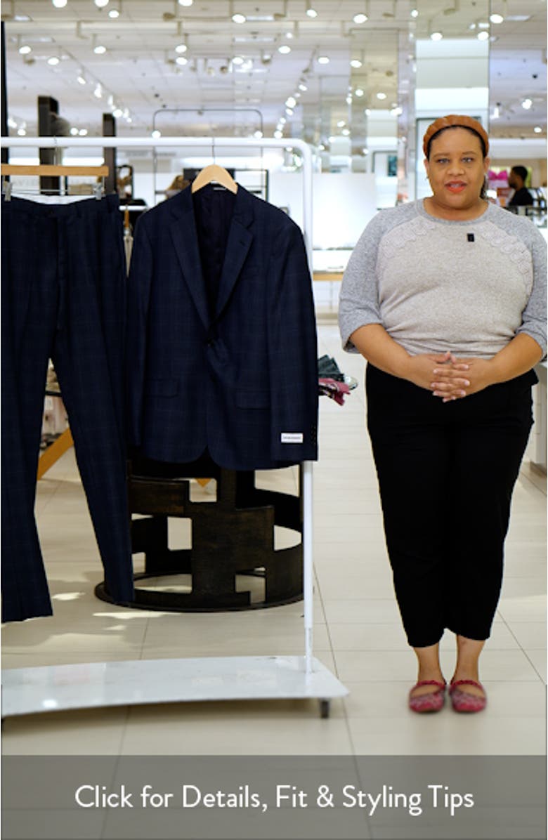 G-Line Dark Teal Plaid Wool Suit, sales video thumbnail