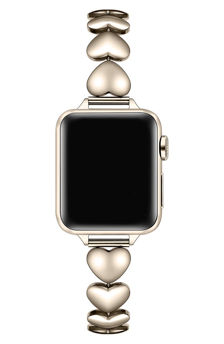 The Posh Tech Lover Heart Bracelet Apple Watch<sup>®</sup> Watchband, Alternate, color, Starburst