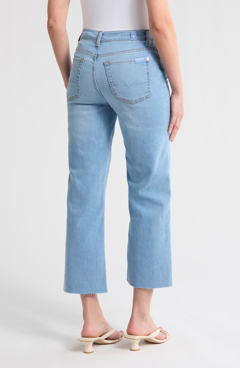 7 For All Mankind Alexa High Waist Crop Wide Leg Jeans, Alternate, color, Sirte