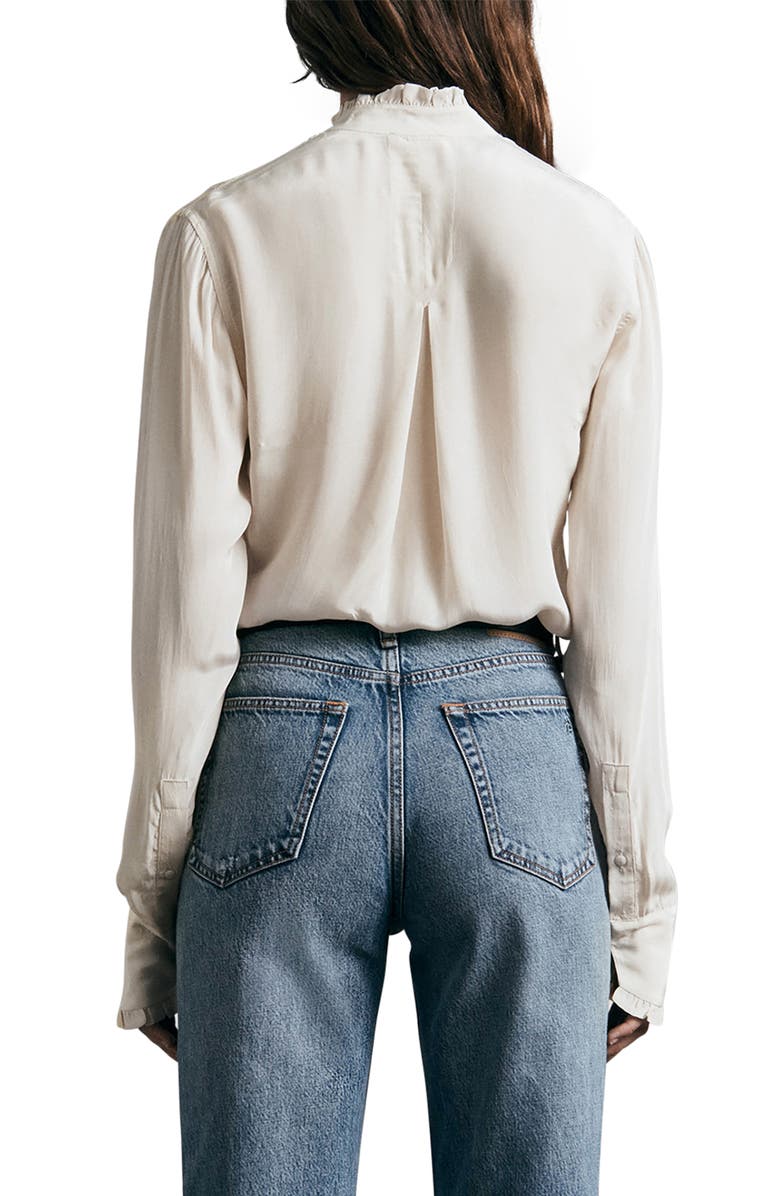rag & bone ICONS Jordan Ruffle Long Sleeve Button-Up Shirt, Alternate, color,