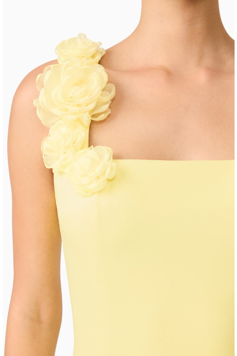 Trompe Floral Sleeveless Minidress, Alternate, color, YELLOW