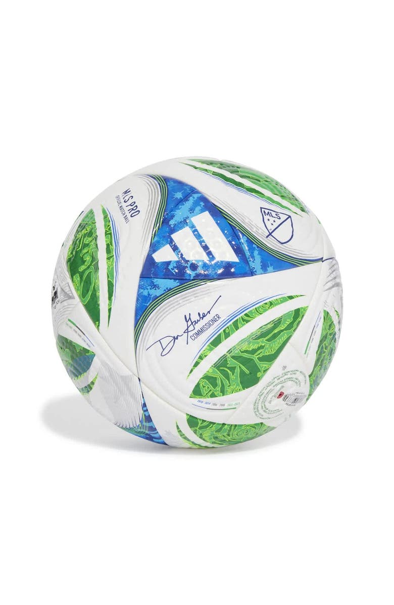 adidas White MLS 2025 Pro Soccer Ball, Alternate, color,