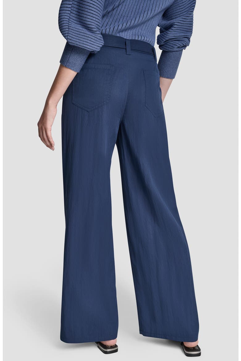 Belted Wide Leg Pants, Alternate, color, HUDSON BLUE