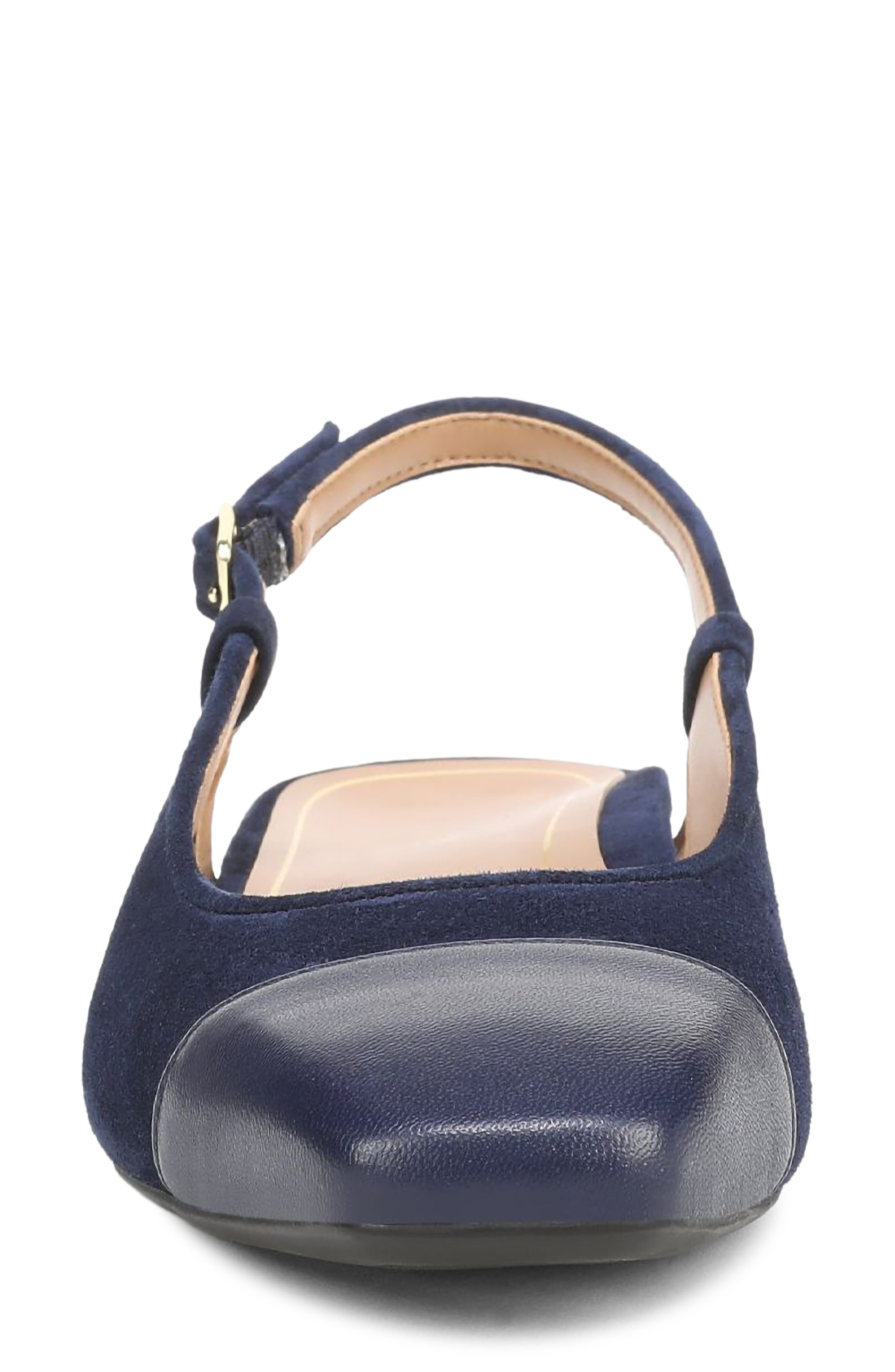 Petaluma Slingback Flat, Alternate, color, FRENCH NAVY SUEDE