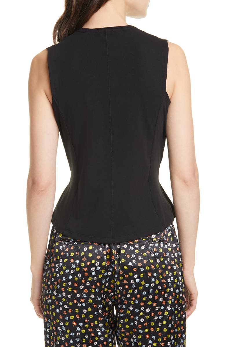 ATM Anthony Thomas Melillo Tuck Detail Sleeveless T-Shirt, Alternate, color, 