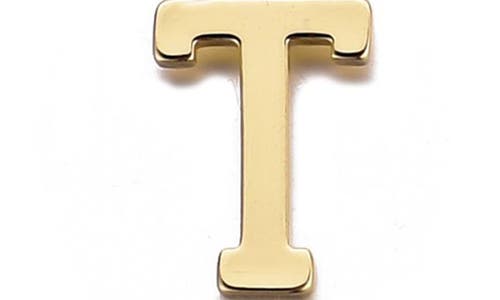 Adornia 14k Gold Plated Tennis Bracelet With Initial Charm In Gold