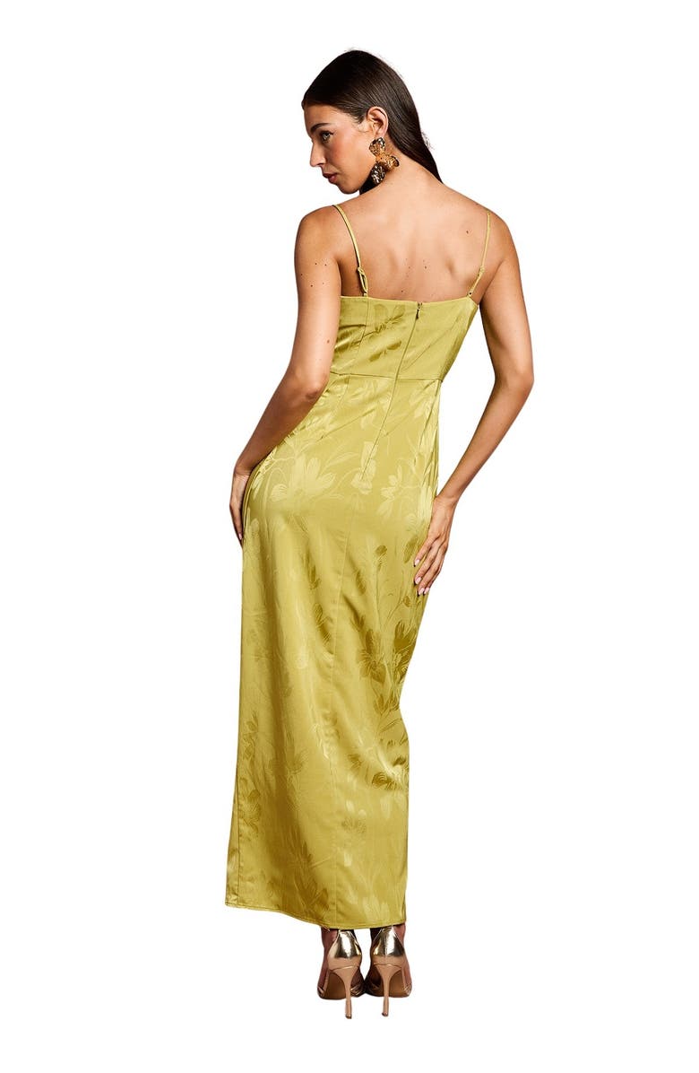 Coast Midaxi Dress With Wrap Skirt, Alternate, color, Olive