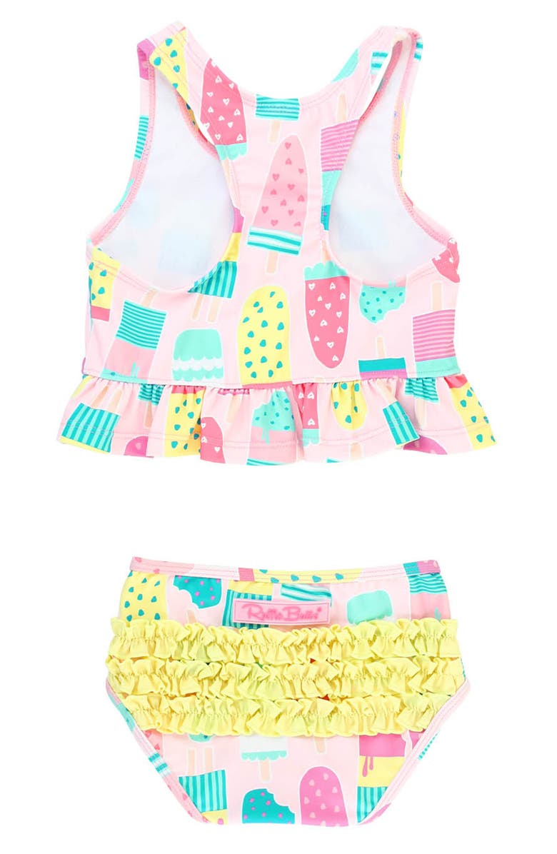 RuffleButts Kids' Ice Cream Social Two-Piece Swimsuit, Alternate, color, Pink